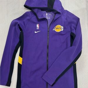 Nike Drifit LA Lakers Youth XL Purple and Black Hooded Jacket -